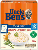 Uncle Ben’s Kochbeutel Original-Langkorn-Reis - 4 Beutel je 2 Port.